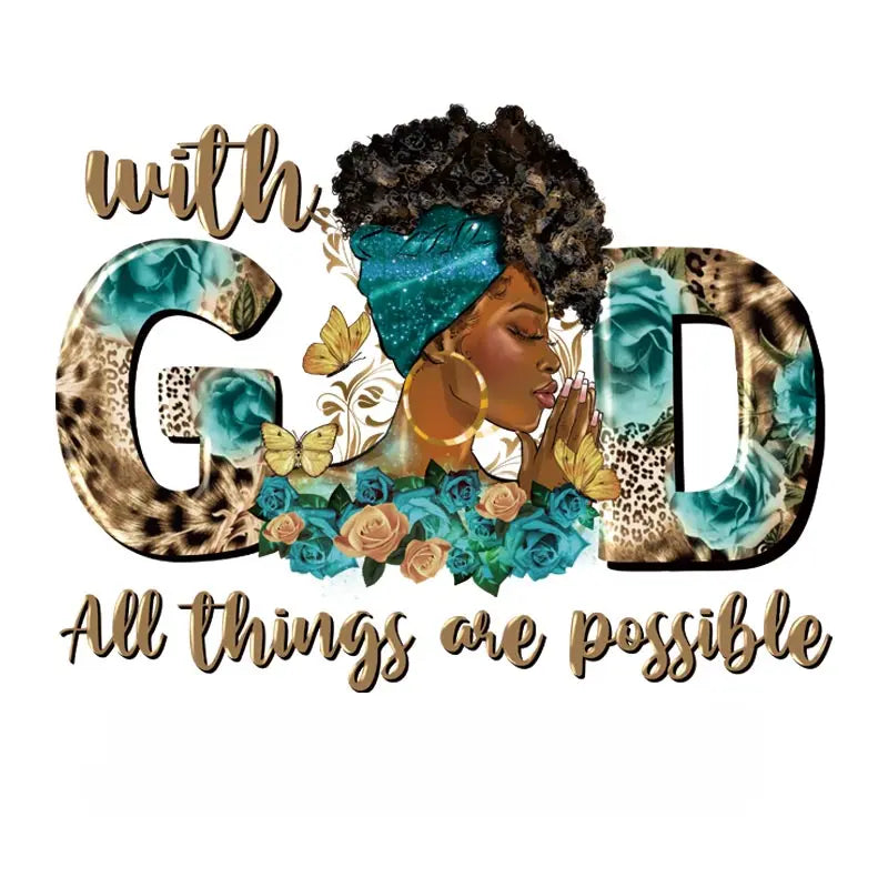 With GOD all things are possible T-shirt for women