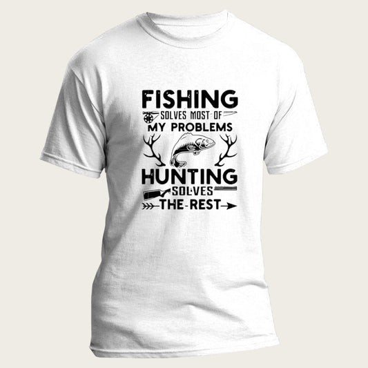 Fishing hunting shirt, Ash Gray Unisex t-shirt